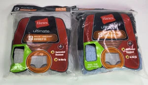 Hanes Briefs Boys Medium 10-12 Two 3 Packs Ultimate Comfortsoft Solid Assorted - Picture 1 of 5