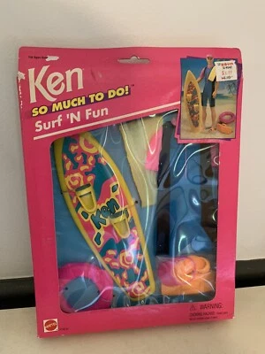 Barbie Ken So Much To Do Surf n' Fun 1995 Mattel juego nuevo ¡RARO! Vintage Foto 1 de 3