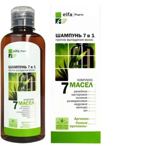 elfa Pharm Shampoo Komplex 7 Öle gegen Haarausfall, 200 ml - Bild 1 von 2