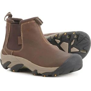 Stivali da trekking donna Keen taglia 11 Targhee II Chelsea slip-on marrone/nero - Foto 1 di 1