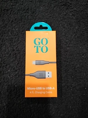 Micro- USB to USB-A Charging Cord Go To By T Mobile - Image 1 of 2