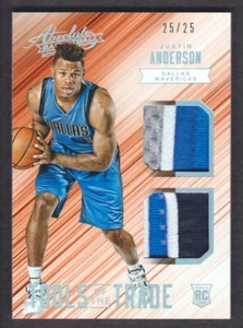 2015-16 Absolute Basketball TOTT Rookie Dual Patch #21 Justin Anderson 25/25 - Picture 1 of 2