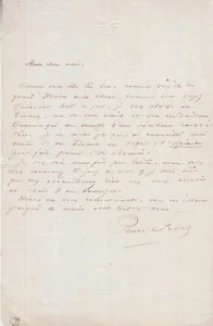 Lettre autographe signée de Paul FÉVAL, 1 page in-12. - Picture 1 of 1
