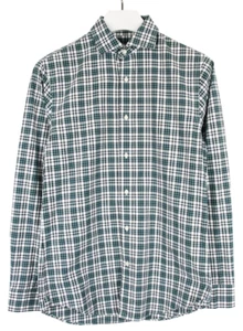 CLUB MONACO Slim Fit Shirt Men's SMALL Check Pattern Multicolour Cutaway Collar - Picture 1 of 9