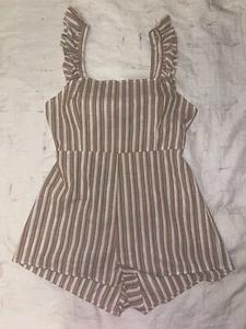 Mameluco mujer XL Shein rayas espalda abierta - Imagen 1 de 4