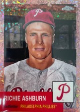 2022 Topps Chrome Platinum #349 RICHIE ASHBURN Rose Gold Mini Diamond #/75