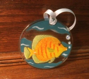 Peggy Karr Glass | Ornament | Yellow Tang Fish 1996 - Picture 1 of 3