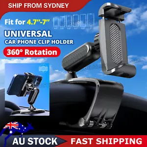 360° Rotation Universal Dashboard Car Phone Holder Mount GPS Stand Cradle Clamp - Picture 1 of 10