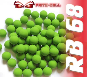 100 x RAM Munition T4E Cal .68 HDS68 HDX68 Rubberball Gummigeschoss grün - Bild 1 von 1