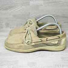Sperry Top Sider Bluefish 2 Eye Outdoor Boat Shoe Womens Size 8.5 9276619 Beige