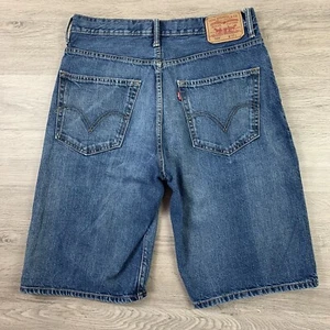 Levi's 569 Bermuda Denim Shorts 32 LOOSE FIT Skate Grunge 90’s Y2K - Picture 1 of 8