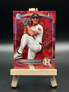 2025 Bowman Sapphire Anderson Brito #BCP-98 Astros Red 1/5!! - Bild 1 von 2