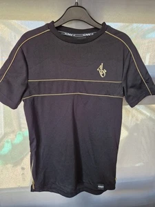 Boys Sonneti T Shirt Age 10-12 Years Black Zip Feature P2P 34cm - Picture 1 of 8