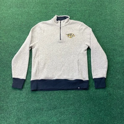 Sudadera Pullover 47 Brand NHL Nashville Predators Cuarto Cremallera - Para Hombre Foto 1 de 4