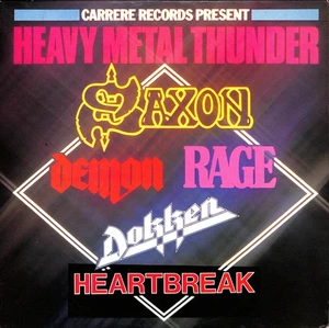 LP Heavy Metal Thunder - Carrere – 67916 FRANCE 1982 DOKKEN DEMON RAGE SAXON + - Picture 1 of 4
