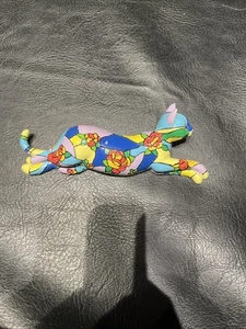 Hamilton Purr-fect Reflections Of Tiffany Collection DAFFODILS Cat Figurine - Picture 1 of 8