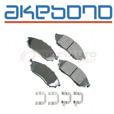 Akebono Pro-ACT Front Disc Brake Pad Set for 2011-2012 Infiniti G25 - fo - Imagem 1 de 4