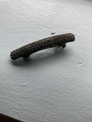 Pinza para el pelo de metal oxidada vintage color plata pasador bareta Foto 1 de 4