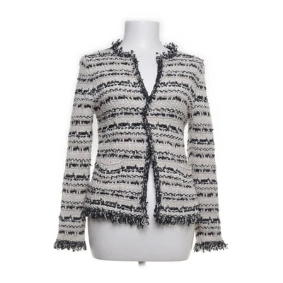 Massimo Dutti, Strickjacke, Damen, Größe: XS, Weiß/Schwarz/Gold #peF - Bild 1 von 4