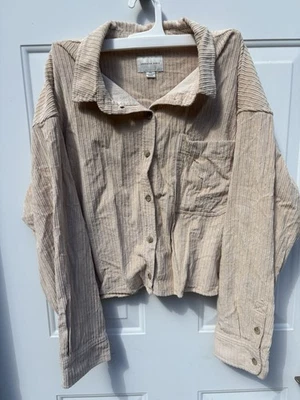 Вельветовая укороченная куртка - Изображение 1 из 3