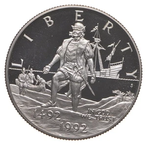 1992-S Proof Columbus Commemorative Half Dollar *2481 - Picture 1 of 3