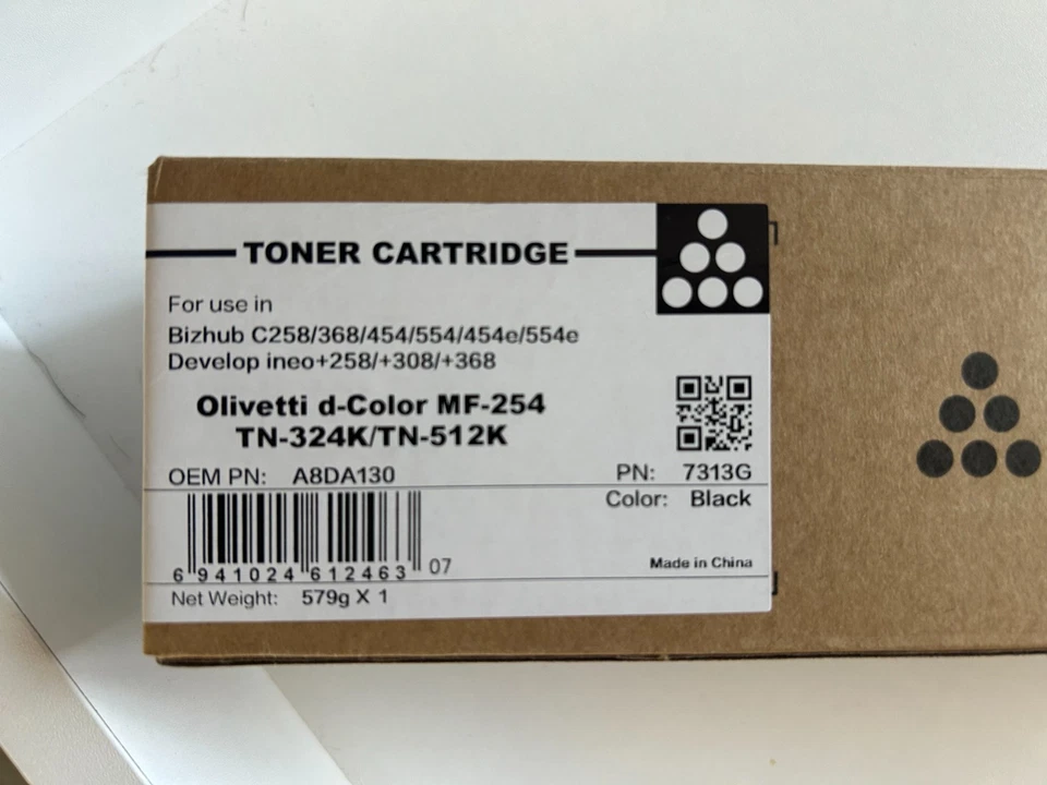 BLACK TONER FOR KONICA MINOLTA BIZHUB C454 C454E C554 C554E - Image 1 of 1