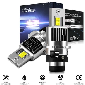 For Infiniti QX60 2014-2017 - 6000K 2x D2S White LED Headlight Bulbs Hi/Low Beam - Picture 1 of 12