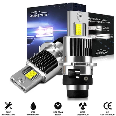 D2S D2R LED Headlight Bulb For Infiniti G35 2005-08 G37 2008-14 Coupe Sedan - Image 1 of 4