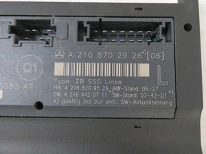 Unidad de control asientos clase S cupé (C216) LE46406 A2168702926 A2168706126 - Imagen 1 de 2