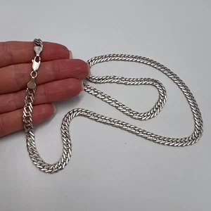 Vintage Luxus Halskette elegante 925 Sterling Silber Kette für Herren groß Unikat 20g - Bild 1 von 7