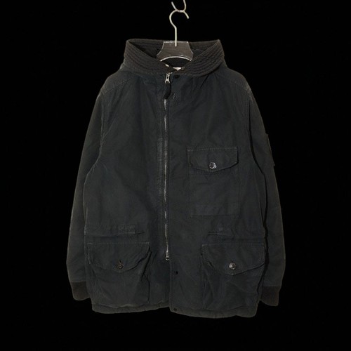Stone Island 21AW David Light TC Cargo Pocket Giacca con cappuccio Nero M #EG AEA