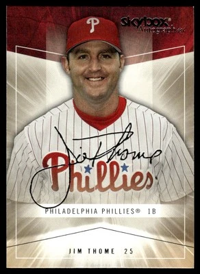 2005 SkyBox Autographics Jim Thome Philadelphia Phillies #43 - Image 1 of 2