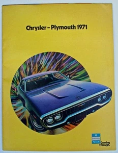 Chrysler - Plymouth 1971 línea completa folleto 28 páginas a color - Imagen 1 de 1
