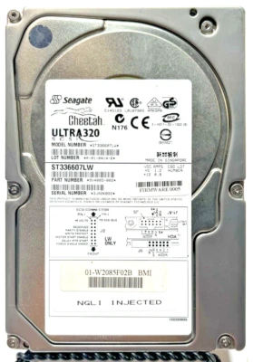 36.7GB 10K 68-PIN Ultra-320 SCSI 3.5" 8MB Cache Hard Drive ST336607LW  - Image 1 of 3