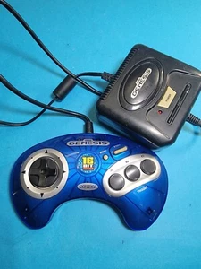 Sega Genesis Mini Konsole Radica 16 Bit blau getestet *keine Akkuabdeckung - Bild 1 von 2