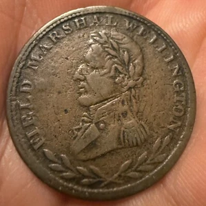 1813 Canada Wellington Half Penny Token - Bild 1 von 2