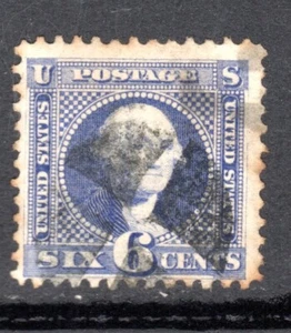 U.S.A. #115   6c 1869  Washington   Used  Ultramarine SCV $225 - Picture 1 of 2