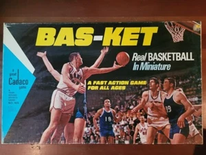 COMPLETE - 1969 Cadaco BAS-KET Basketball Game - “Real Basketball in Miniature” - Picture 1 of 7