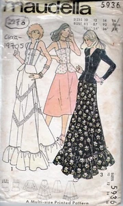 1970s Vintage Sewing Pattern Bust: 32 1/2 - 34 - 36″ SKIRT CAMISOLE TOP (2278R) - Picture 1 of 3