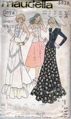 1970s Vintage Sewing Pattern Bust: 32 1/2 - 34 - 36″ SKIRT CAMISOLE TOP (2278R) - Image 1 of 3