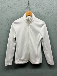 Greg Norman White Full Zip Jacket Women’s Small S Quilted Stretch Activewear - Picture 1 of 11