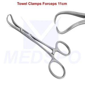 Chirurgische Veterinär Handtuchklemme Backhaus Pinzette Greifen Gewebezange Dental - Bild 1 von 4