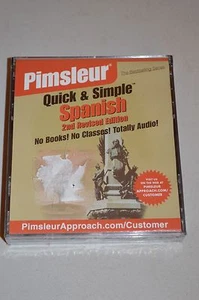 PIMSLEUR QUICK & SIMPLE STUDENT AUDIO BOOK SPANISH COURSE2ND EDITION 8 LESSONS - Picture 1 of 3