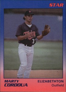1989 Elizabethton Twins Star #5 Marty Cordova