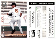 Joe Baldassano 2000 Grandstand Butte Copper Kings #NNO Card *AutographDen*