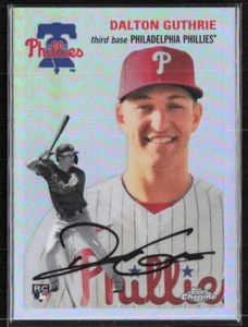 2023 Topps Chrome Platinum Anniversary #117 Dalton Guthrie Refractor RC Phillies - Picture 1 of 2