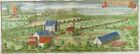 SCHLOSS DELLING SEEFELD ANDECHS AMMERSEE  PANORAMA KUPFERSTICH WENING 1701 I77