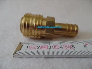 1x Druckluftkupplung NW 7,2 mm mit Tülle für Schlauch Ø 13 mm # - Bild 1 von 1