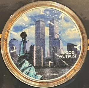 United States Commemorative 9/11/2001 Solid Silver Remembrance Dollar W/COA - Picture 1 of 7