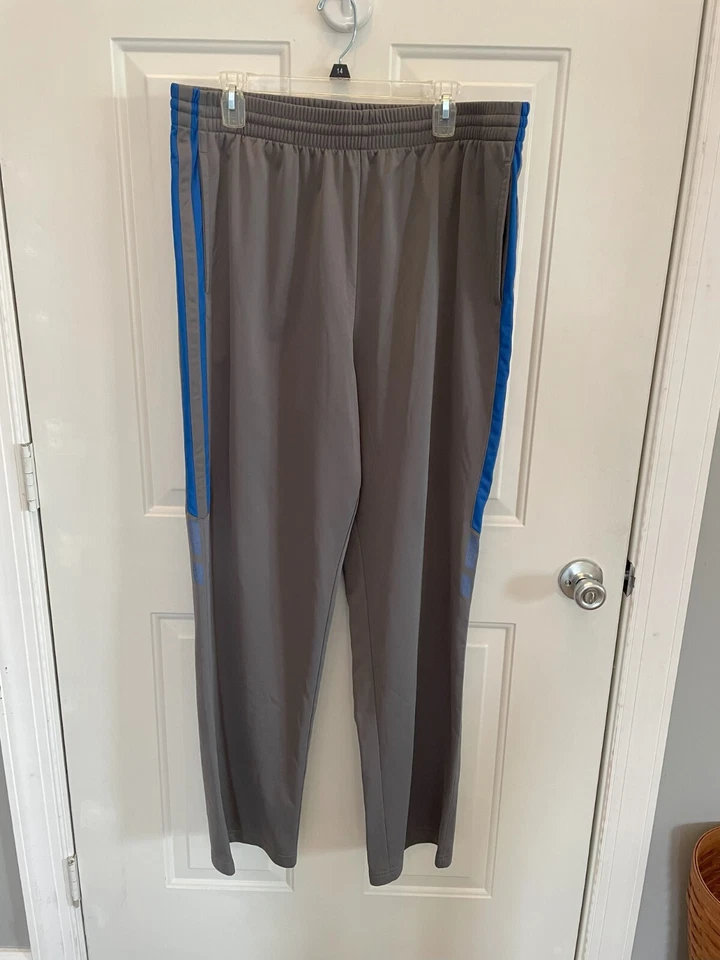 Hombres Tek Gear Pantalones Atléticos Talla Extra Grande ALTO Gris con Azul Nuevos Sin Etiquetas Foto 1 de 1